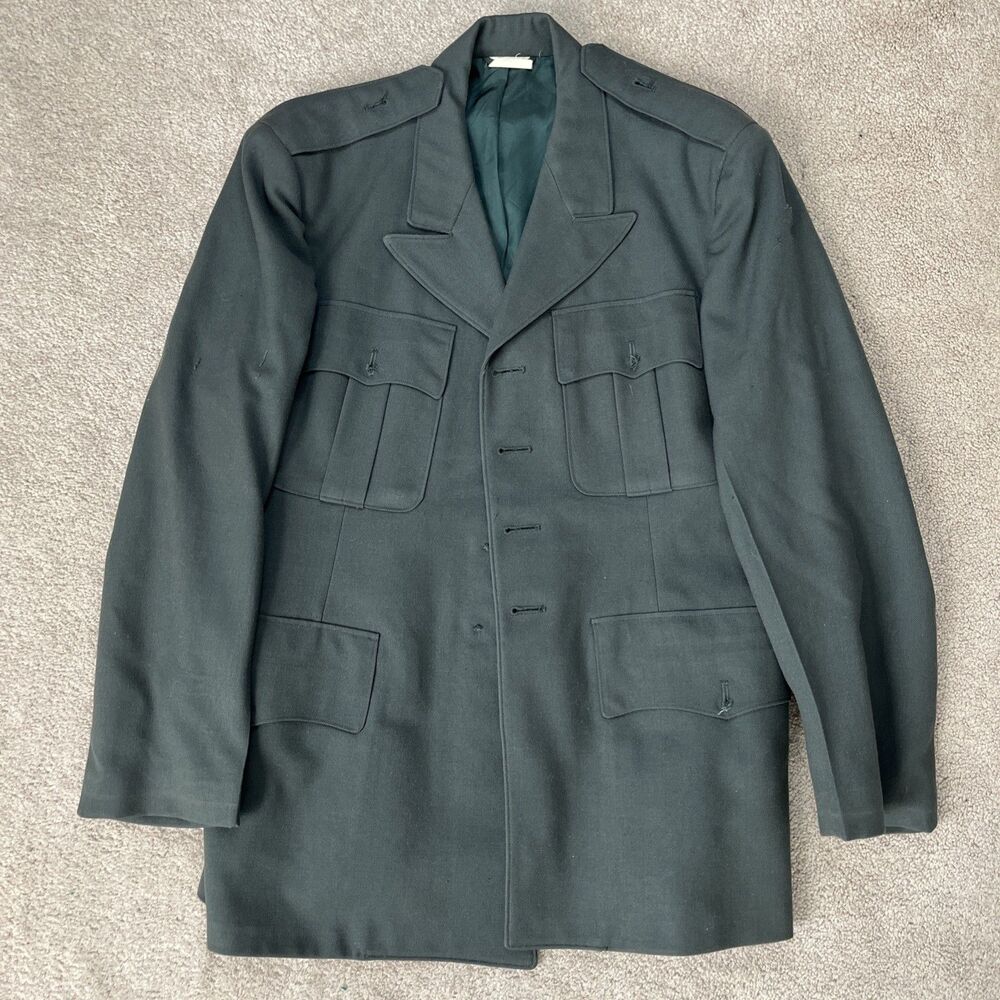 US Army Uniform Jacket Men 40S Wool Buttons Missing Military Korean Vietnam FLAW